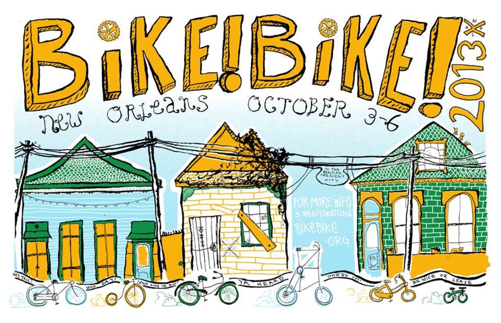 Affiche de  Bike!Bike! 2013 - New Orleans
